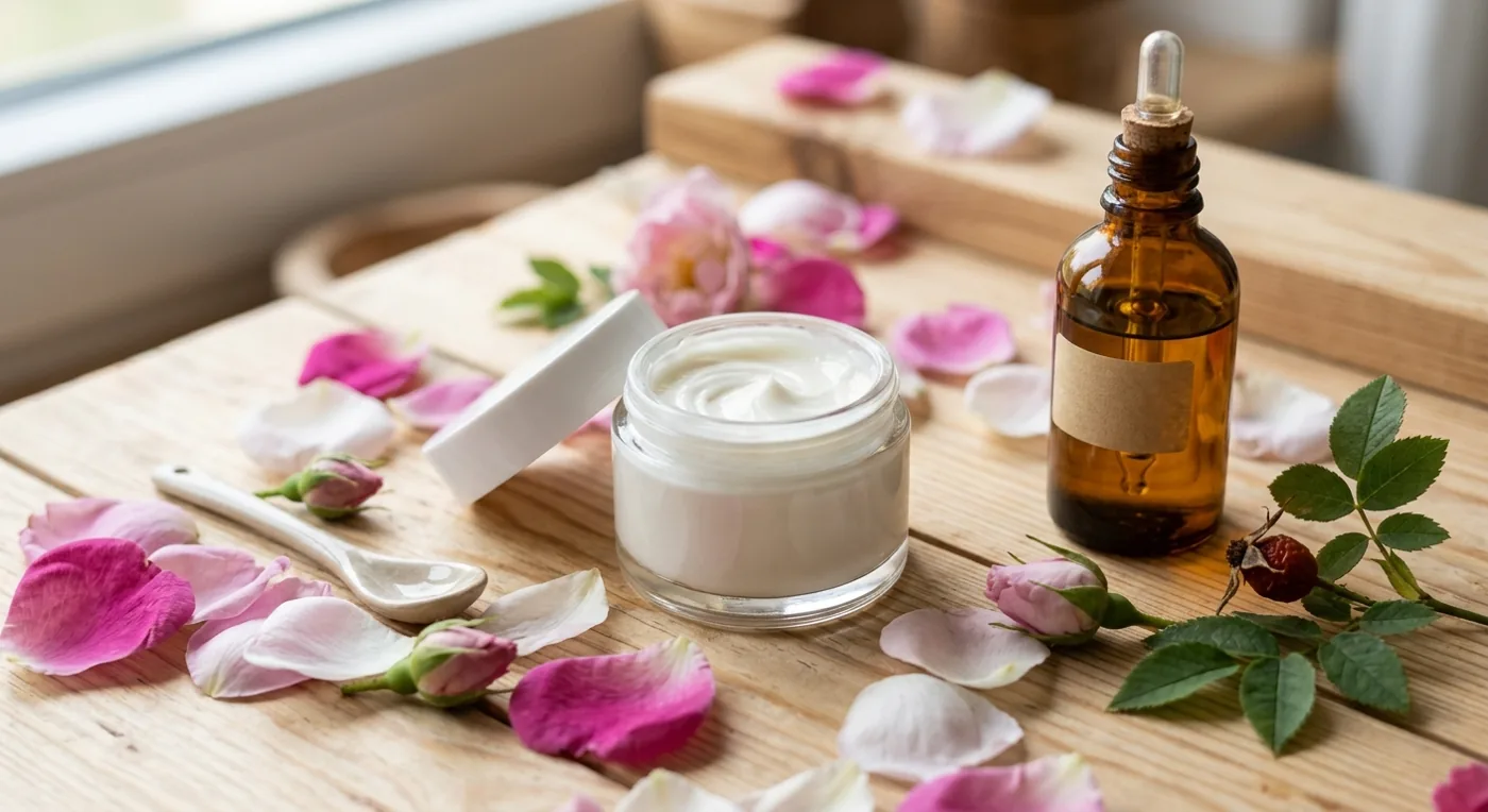 Crème visage maison à base d'huiles végétales et essentielles — Aromanou Aromaustral