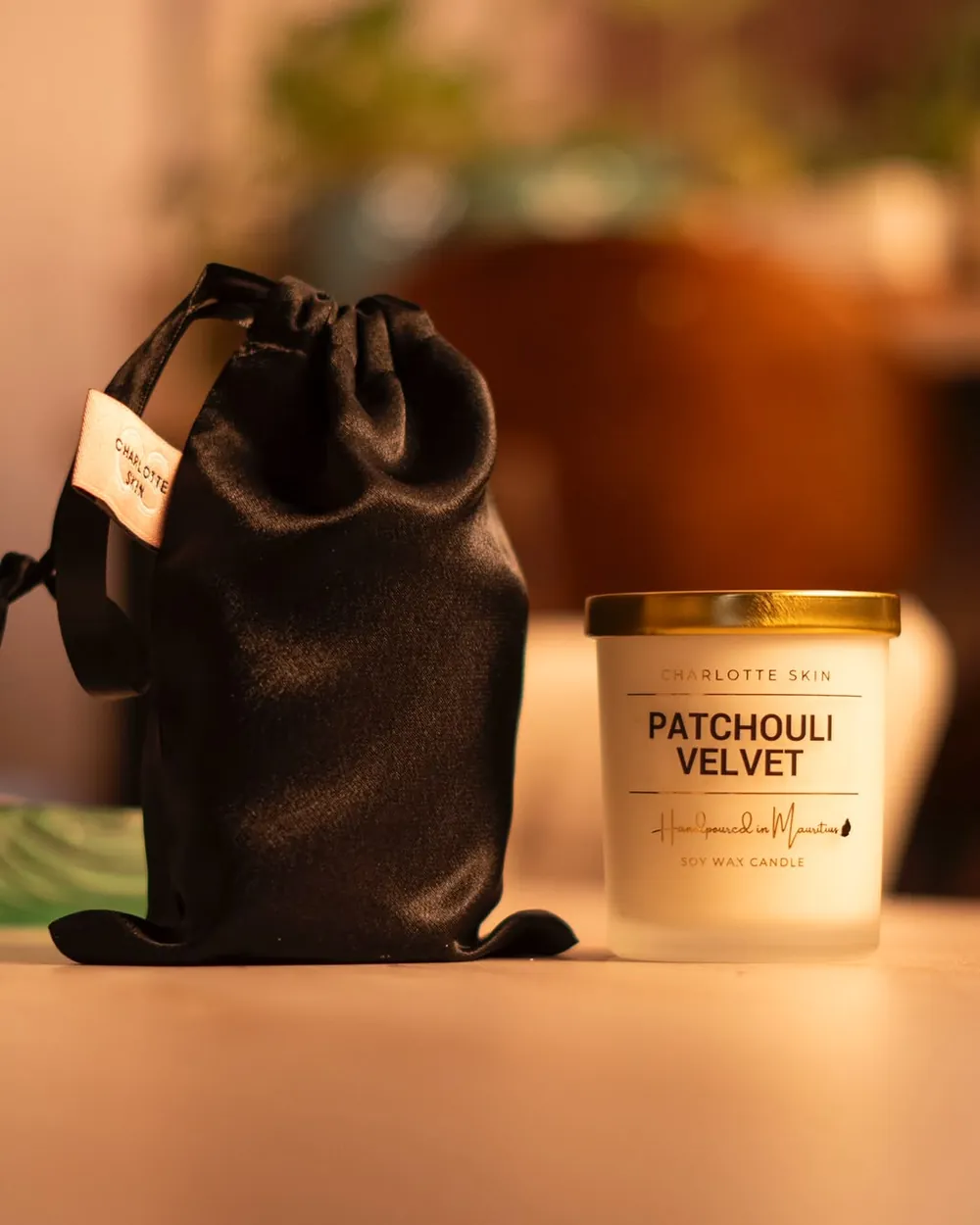 Bougie de soja Patchouli Velvet Charlotte Skin